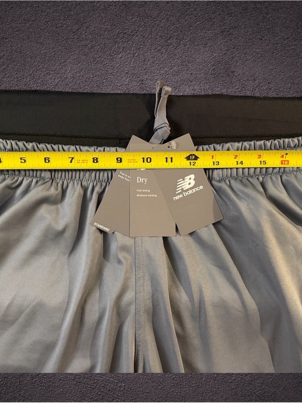 “NWT” New Balance Men’s Activate Tech Shorts (GunMetal) - Size XL (TMMS763) - Picture 6 of 16